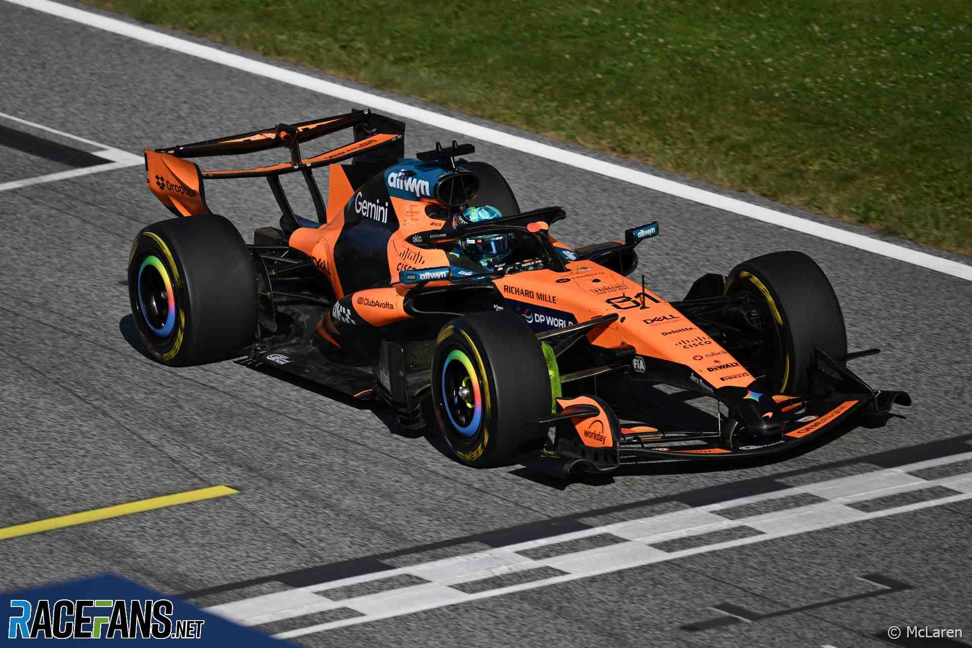 McLaren отказались от экспериментального заднего антикрыла в Австрии, другие новости