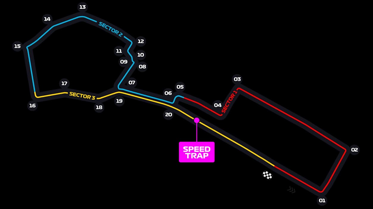 Схема трассы Baku City Circuit