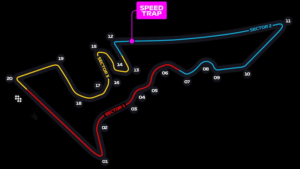 Схема трассы Circuit of the Americas