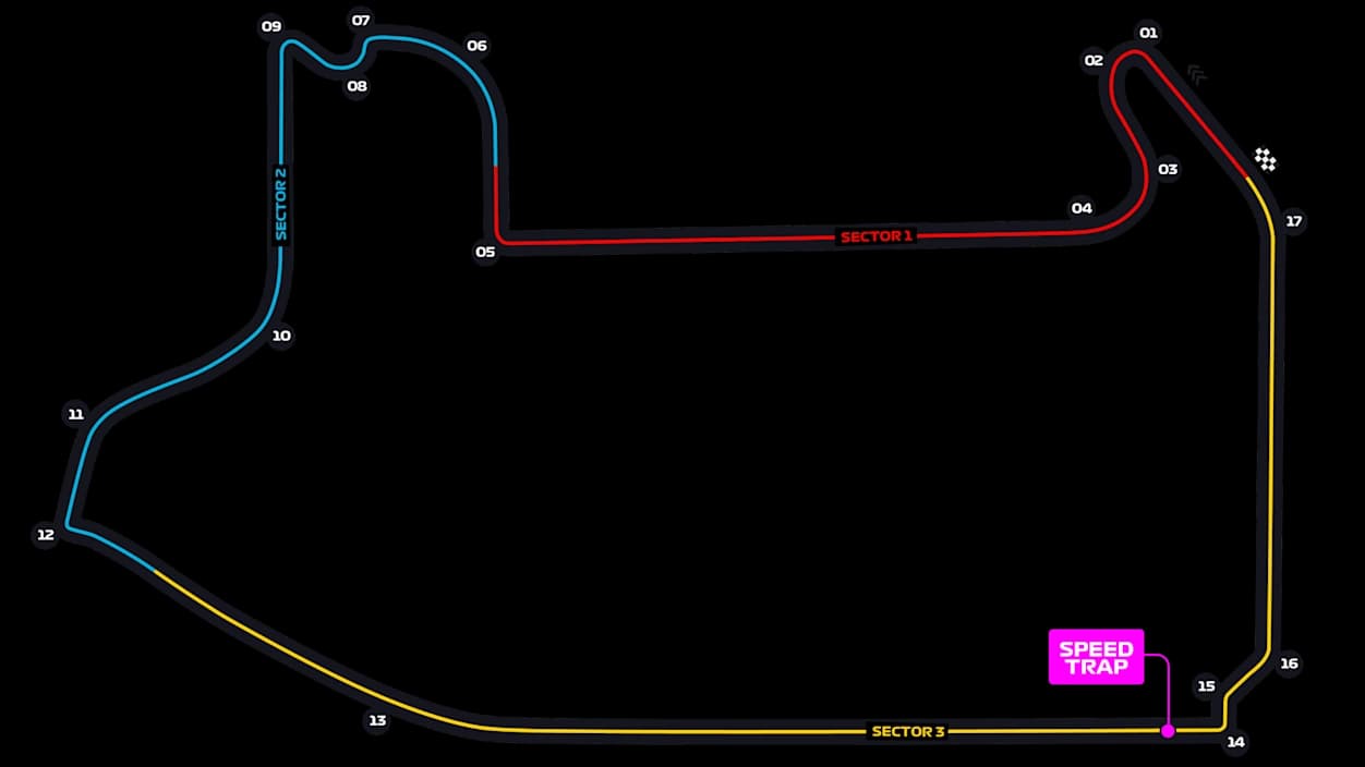 Схема трассы Las Vegas Strip Street Circuit